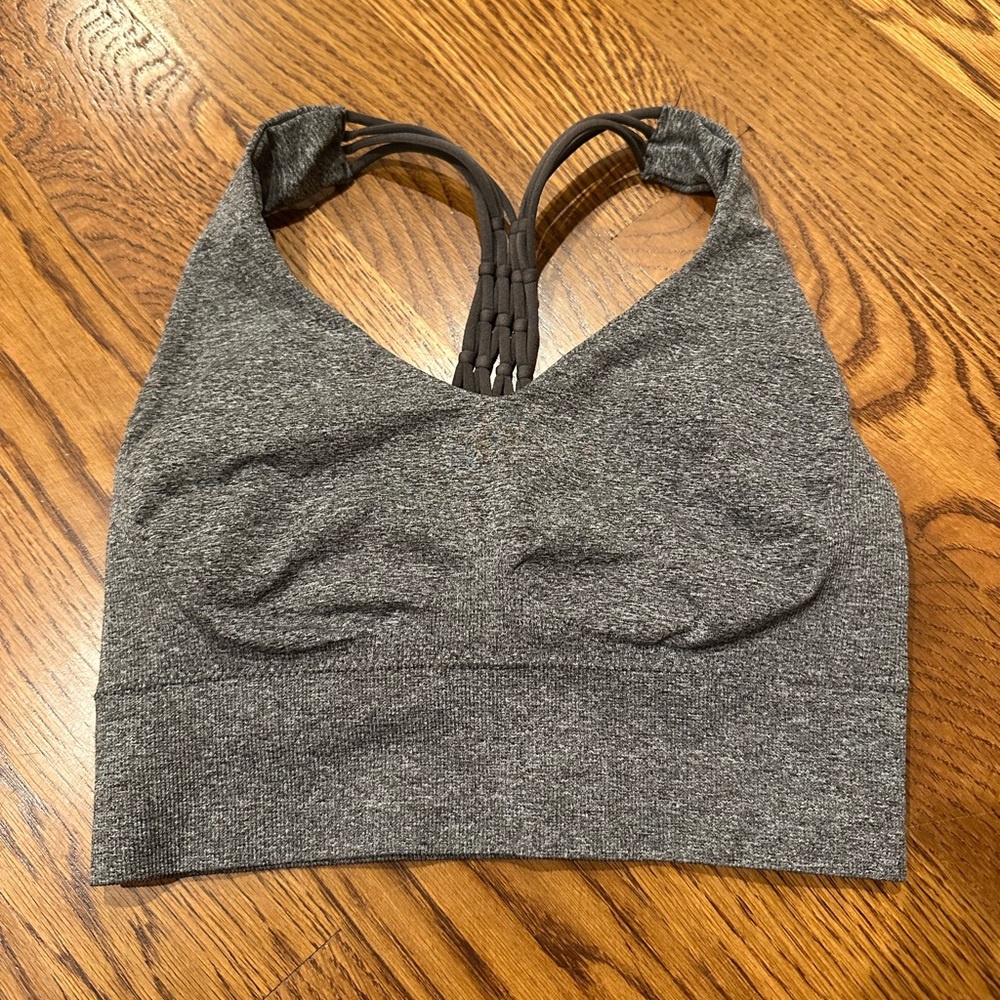 Gray Women's Sports Bra